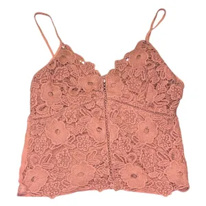 Pink Y2K Lace Camisole Floral M Boho Romantic Cottagecore Balletcore Whimsigoth thumbnail 1