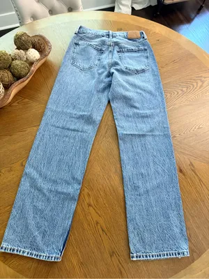 Aeropostale high-rise baggy jeans medium wash 000 NWT thumbnail 8