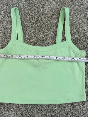 Forever 21 Light Green Cropped Tank Top thumbnail 3