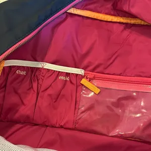 Lululemon Navy Blue with Hot Pink Trim Gym/Bowling Bag thumbnail 6
