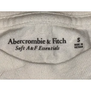 Abercrombie & Fitch Soft AF Essentials White Cotton Short Sleeve Crop Top Size S thumbnail 6
