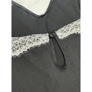 Kate Spade Dream a Little Dream Lace Romper Black Ivory Medium thumbnail 5