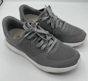 Kizik Lima The Hands Free Gray Slip On Sneaker Womens Size 7.5 Mens 6 travel thumbnail 1