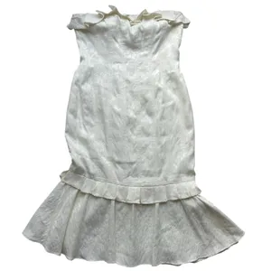 Antonio Melani White Sofia Strapless Midi Dress Size 8 thumbnail 5