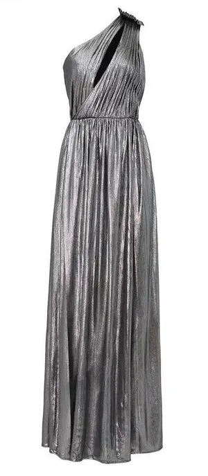 Retrofête Andrea Maxi Dress in gunmetal thumbnail 5