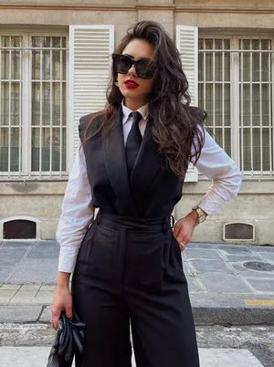 ZARA blazer vest cropped double breasted jacket thumbnail 5