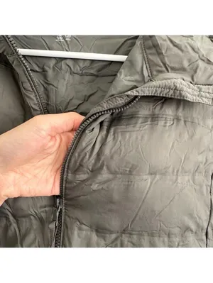 Uniqlo Ultra Light Down Zip Hooded Jacket DARK GREEN XS thumbnail 3