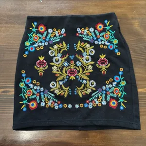 Shein embroidered high rise mini skirt thumbnail 1