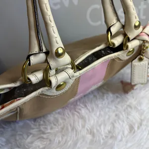 y2k COACH 2008 11791 Heritage Striped Tote Handbag thumbnail 8