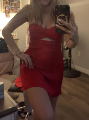 Thatssofetch red satin dress thumbnail 1