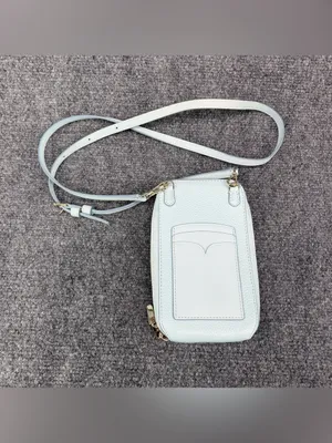 KATE SPADE Zeezee North South Phone Crossbody Light Blue Pebble Leather thumbnail 12