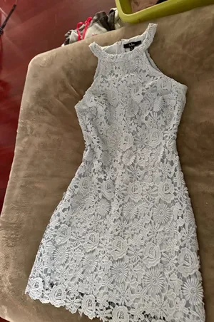 Light Blue Lace Lulus Dress thumbnail 1