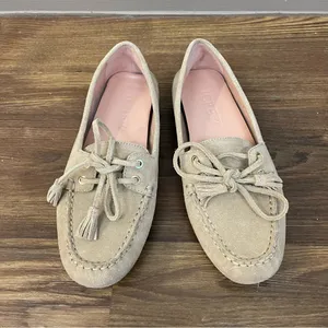 J.‎ Crew Light Khaki Suede Driving Loafers Size 5 thumbnail 8