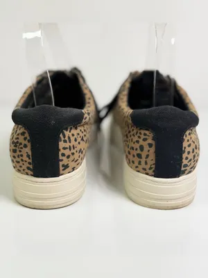 BC Footwear Support Women’s Sz 9 Leopard Cheetah Platform Sneakers Vegan Suede thumbnail 3