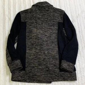 BP. from Nordstrom Black Coat Size Large‎ L Double Breasted Black & White thumbnail 3