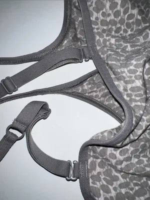 Old Navy Grey Leopard Print Stretch Bralette thumbnail 8
