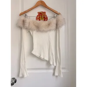 I.AM.GIA Cecily Top‎ Faux Fur Celeb LA Hollywood Kim K Megan Fox Y2K Blogger thumbnail 4