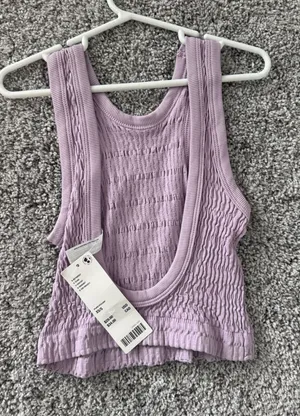 Nwt urban outfitters purple crop top thumbnail 1