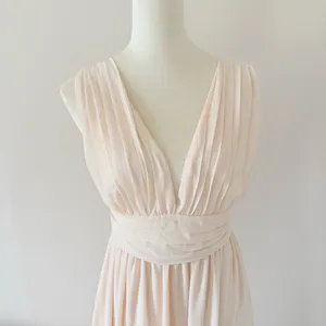 Lulus Heavenly Hues Blush Maxi Dress Bridesmaid Wedding Prom Size‎ Small thumbnail 4
