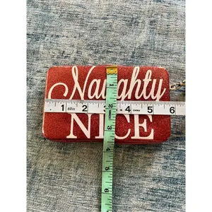 Icing Red Glitter Naughty Is The New Nice Smart Phone Wristlet thumbnail 8