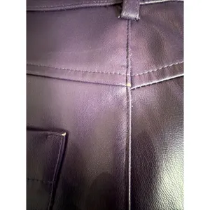 ZARA Faux Leather Pants XS whimsygoth purple hippie goth retro x small party thumbnail 9