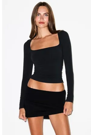 SKIMS Scoop Neck Long Sleeve T-Shirt S thumbnail 2