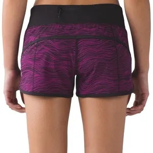 Lululemon Speed Short 2.5 Life Lines Polar Pink Black Size 6 W7A19S thumbnail 9