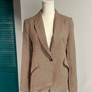 TAHARI NWT Peak Lapel neutral pattern blazer - 2 ($120) thumbnail 3