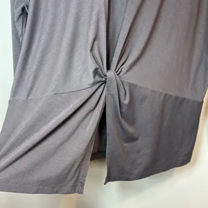 Athleta Essence Open Twist Back Shirt Top Gray Long Sleeves Athletic Sporty Med thumbnail 9