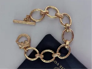 NWOT Julie Vos Alligator Link Bracelet thumbnail 6