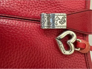 Brighton red leather handbag thumbnail 3