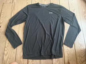 Under Armour HeatGear Long Sleeve Shirt XL Dark Grey thumbnail 1