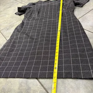 Ralph Lauren Women’s Windowpane Puff Sleeve Dress Size 16 Fully Lined Office EUC thumbnail 10