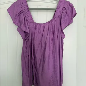 Lilly Pulitzer Purple Ruched Blouse thumbnail 4