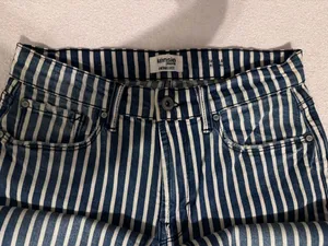 Kensie striped denim jeans NWOT thumbnail 2