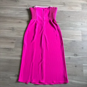 Amanda Uprichard Mandy Midi Dress Women Size Medium Hot Pink thumbnail 7