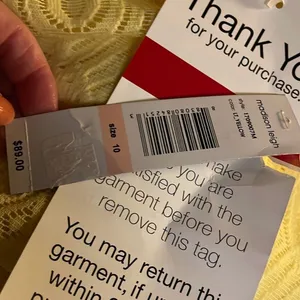 NWT Madison Leigh size 10 yellow lace dress thumbnail 7