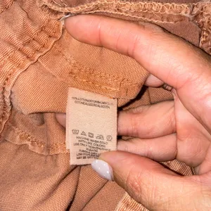 We The Free Wide Leg Pants Womens 31 Terracotta Excellent Cotton Canvas Crop thumbnail 5