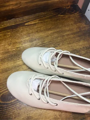 Time and tru tan lace up flats size 6.5 thumbnail 2