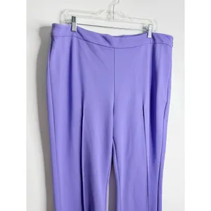 On 34th‎ Purple Wide Leg Trouser Pant Center Seam XXL Quiet luxury Minimalist thumbnail 6