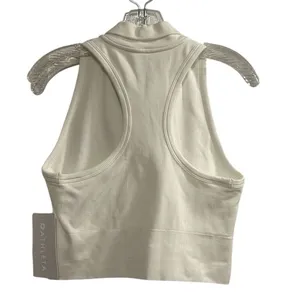 Athleta Women's White Cropped Tank Top Size M‎ thumbnail 4