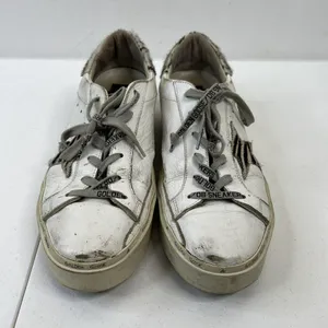 Golden Goose Size 41 Superstar Hi-Star Sneakers White Leather Zebra LTD 189/255 thumbnail 5