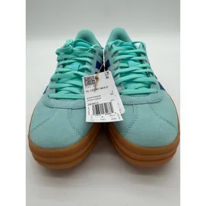 Adidas VL Court 3.0 Bold Platform Aqua Blue Suede Skate Trainer Low Sneakers 7.5 thumbnail 3
