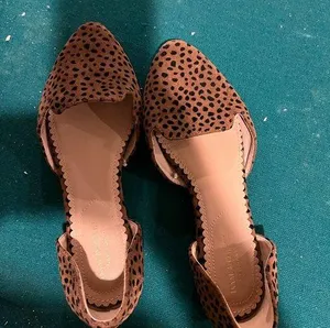 Isaac Mizrahi Brown Polka Dot Flats thumbnail 1