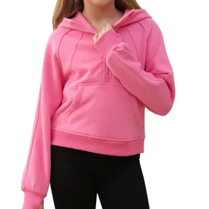 Half Zip Cropped Hoodie thumbnail 3