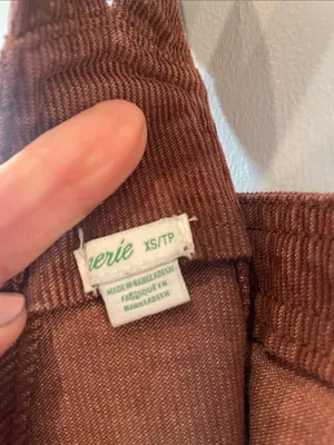 Women’s Corduroy Overalls Jumpsuit in brown by aerie xs thumbnail 5