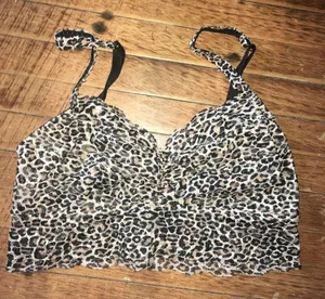 Victoria’s Secret cheetah lacy S sexy loungewear bralette thumbnail 1