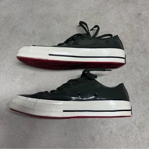 Converse Unisex Chuck Taylor Chuck 70 Patent Leather Low Military Green Shoes thumbnail 7