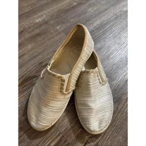 Jack Rogers Preppy Designer Quiet Luxury Loafer Flats‎ Gold Sneakers 5.5 thumbnail 3