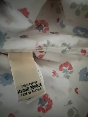 L.L. Bean White Floral Button-Down Shirt thumbnail 2